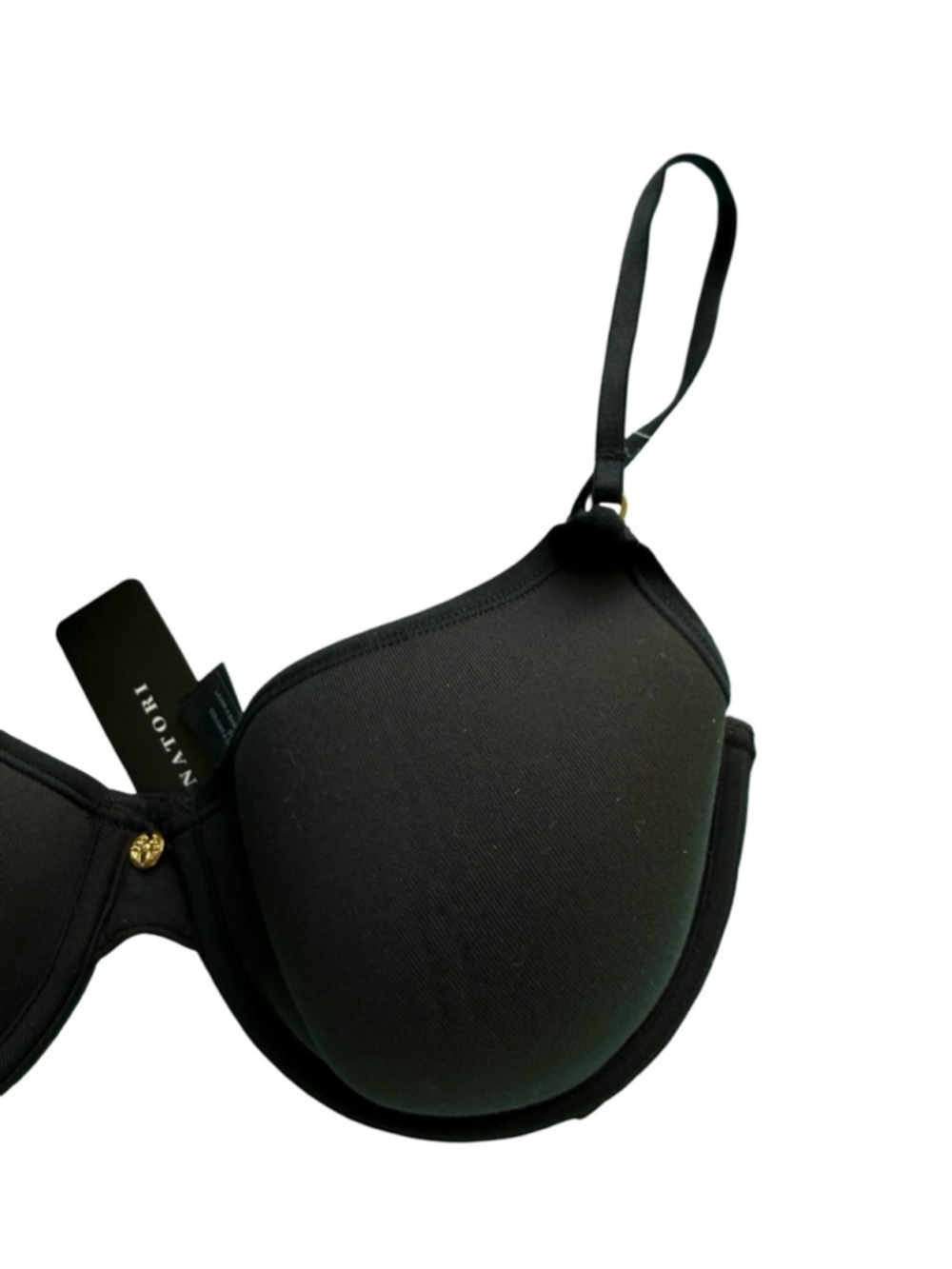 Natori Black Smooth Underwire T-Shirt Bra Size 32D Casual Everyday Supportive - Picture 7 of 7
